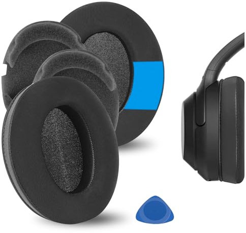 Geekria Sport Kühlgel Ersatz-Ohrpolster für Sony WH-1000XM3 Kopfhörer, Ohrpolster, Reparaturteile (schwarz)