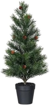 aplanta Künstlicher Tannenbaum - Caleb | 47 cm, mit Zapfen, im Topf