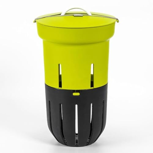 Urbalive Lombricomposteur 12L - pour Le lit Surélevé de Jardin - Bac à Compost pour Déchets Organiques - Sceau Extérieur avec Couvercle- en Plastique Recyclé, Vert