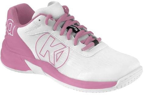 Kempa Unisex Kinder Attack 2.0 Junior Game Changer Handballschuhe, Sportschuhe, Turnschuhe, Weiß Rosa, 37 EU