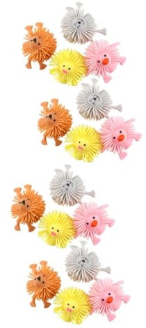 Vaguelly Fingerpuppen 16 STK Fingerpuppe Cartoon-tierspielzeug Hase Handpuppe Langsam Steigendes Spielzeug Plüsch Handpuppe Kleine Handpuppe Plüschtier Kompression Kind TPR Marionette