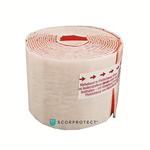 Scorprotect® PE Wickelband Rot mit Dampfsperre (100 mm x 3,6 m selbstklebend)