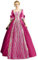 Rouingdd Mittelalter Kleid Damen, Festival Outfit Damen mit Trompetenärmel Square Neck Retro Maxikleid Partykleid Festlich Elegant Kleider Sommerkleid Große Größen Halloween Karneval Kostüm