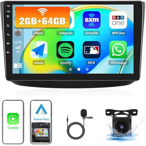 2G+64G CAMECHO Android 13 Radio Coche para Mercedes-Benz Viano 2004-2011/Vito 2010-2015 con GPS Carplay Android Auto, Radio 2 DIN Pantalla de 9 Pulgadas Bluetooth FM/RDS Mirror Link + Cámara Trasera