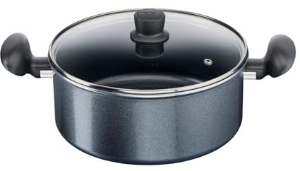 Tefal Faitout gris avec couvercle 24cm Start & Cook Tous feux + induction - C2744603