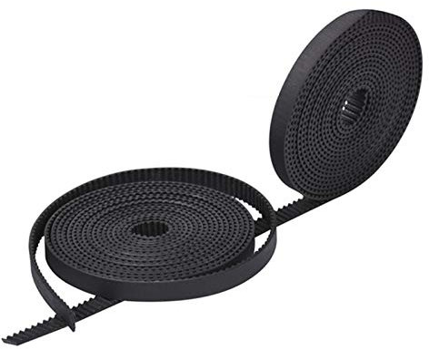 Correa dentada de goma Kevlar GT2, color negro, correa dentada abierta 2GT de 10 mm de ancho, 5 m, 10 m, 20 m, 50 m, para impresora 3D, piezas de repuesto de calidad