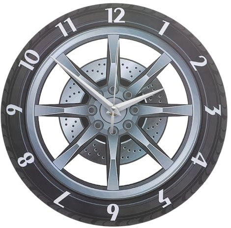 Ciieeo Wanduhr Aus Acryl Mit Starkem Simulationseffekt Geräuschlos Für Wohnzimmer-dekor Und Autoliebhaber Im Industriestil Langlebig Kratzfest Und Verschleißfest Für Einzigartiges Zimmer-