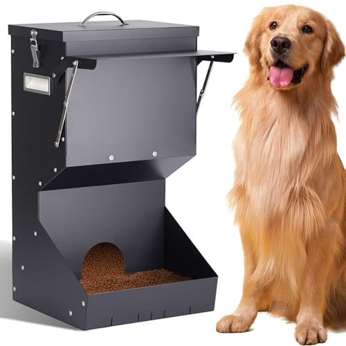 11Kg Automatischer Schwerkraft-Hundefütterer für Hunde, Innen & Außen | Futterspender für Hunde & Katzen, Hängender Futterspender für Großhunde