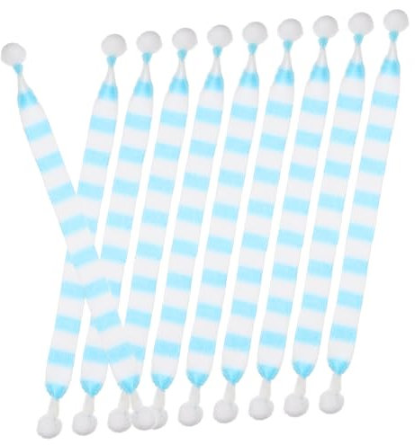 VILLFUL Mini-weihnachtsschal Für Weinflasche Puppen-weihnachtsschal-Dekoration 20 Stück Mini-schal Aus Stoff Weihnachtsdeko Für Heimwerkerarbeiten