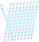 VILLFUL 20st Weihnachtspuppenschals Weihnachtsweinflaschenkleid Mini-strickschal Weihnachtsbesteckhalter DIY Mini-schal Weihnachtsfeier Begünstigt Taschenfüller Zarte Schals Stoff Sky-Blue