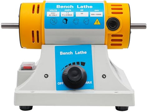 TONFEION 320W Tischpolierer Poliermaschine Kleine Schmuckpoliermaschine multifunktionale Polishing Machine Steinschleifmaschine zum Schleifen und Polieren, 800-10000r/min