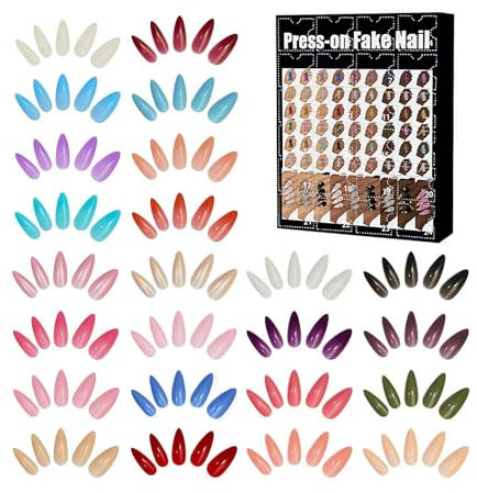 Press On Fake Nail Advent Calendar, 24 Days Fake Nail Countdown Calendar, 2024 Advent Artificial Nails, Christmas Advent Calendar Nail Art Accessories Gifts For Nail Lovers