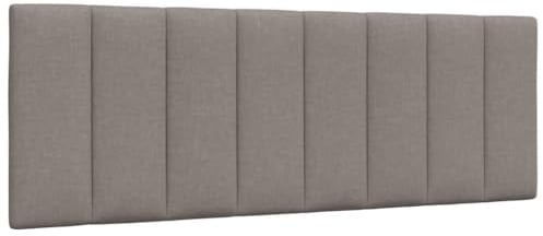 vidaXL Kopfteil-Kissen Hanko Taupe 140 cm Stoff, Kopfteilkissen, Kopfkissen, Lesekissen, Kopfteilpolster, Rückenkissen, Kissen-Kopfteil, Kopfteil Polster