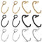 Teaaha 12 Stück Fake Piercing Nase, Fake Lippen Piercing, Edelstahl Fakelippenpiercing, Fakepiercing Nase, Naselippe Ring Hoop Für Männer Damen(6 Stile)