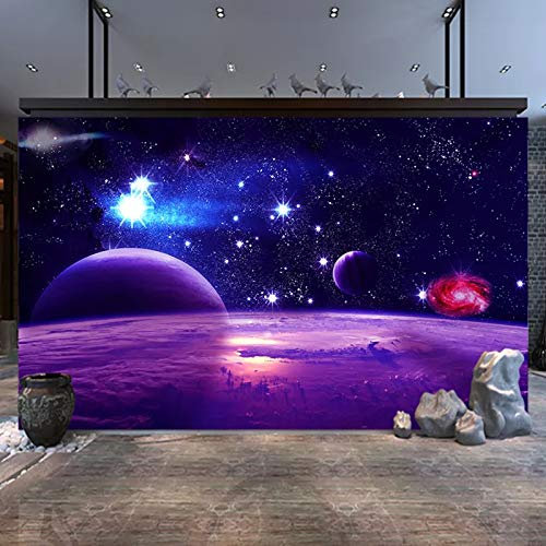 Colorful Planet 3D Wallpaper Mural for Home Decoration Large Size 400cm×280cm