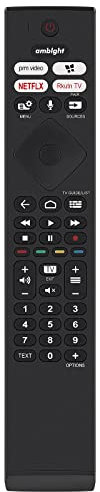 VINABTY Mandos a Distancia por Voz de Repuesto Aptos para Philips 398GM10BEPHNR041SY 2022 Smart 4K UHD LED Android TVs 43PUS8507/12 50PUS8507/12 58PUS8507/12 65PUS8507/12 50PUS9006/12 65PUS8546/12