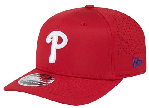 New Era Baseball-Mütze, Unisex, für Erwachsene, MLB Adventure Perform 9SEVENTY, Baseball-Team, Stretch, verstellbar, Einheitsgröße, Philadelphia Phillies, Einheitsgr��e