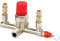 Air Compressor Manifold Double Outlet Air Compressor Regulator Valve with Safety Valve Replacement Zinc Alloy Accessories, Fittings