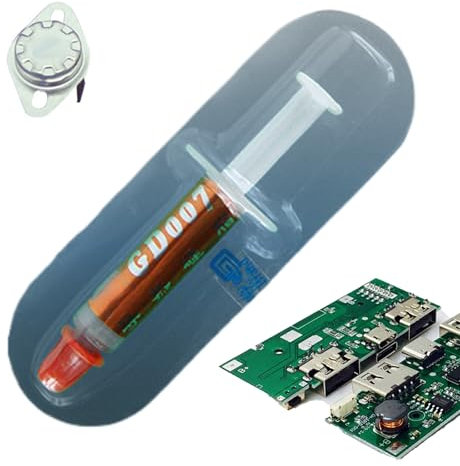 usefulbeauty Pasta Termica | Pasta Termica,Siringa con Tubo in Silicone Conduttivo per CPU, PC, Stampanti, Componenti Elettronici e Dissipazione del Calore