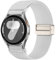 Epova Kompatibel mit Samsung Galaxy Watch 4 Armband 40mm 44mm - Galaxy Watch 7 6 5 Armband, Damen Herren Elastisch Magnet Nylon Sport Armbänder für Samsung 6 Classic, 5 Pro, 4 Classic, FE, Weiß