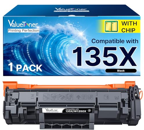 Valuetoner 135X W1350X Toner Ersatz für HP 135X W1350X Toner für HP LaserJet M209dw MFP M234dw M234sdw M234sdn (1 Schwarz , mit Chip)