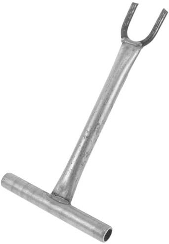 HOMOCONO Water Shut Off Tool Long Handle Valve Spanner with U Shaped Clamp for Deeply Buried Valves and Household Plumbing Maintenance 27Cm Length