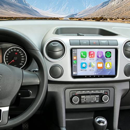 2+32G Autoradio für VW Amarok 2010-2015 mit CarPlay Android Auto | Android 13,9-Zoll-Display mit FM/RDS, DSP, Bluetooth, WLAN,GPS,SWC, Mirror Link,Split screen und AHD-Rückfahrkamera