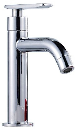 Robinet d'eau froide à levier unique K31-779N pour lavabo - Laiton chromé