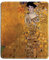 dealzEpic - Art Mousepad - Naturkautschuk Mauspad mit berühmtem Fine Art Gemälde des Porträtes von Adele Bloch-Bauer I von Gustav Klimt - genähte Kanten - 24,1 x 20,1 cm