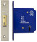 5 Lever Dead Lock Fire Rated BS Standard CE Fire Rated 75 mm Satin Nickel
