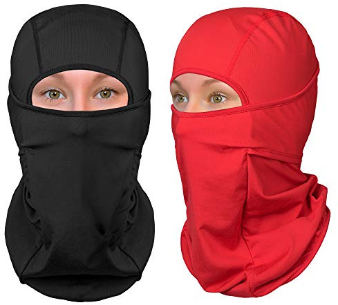 The Friendly Swede Sturmhaube Winter Balaclava Sturmmaske, Sturmhaube Motorrad, Sturmhaube Fahrrad, Skimaske Herren und Damen - Kopfschutz, Nackenschutz, Gesichtsschutz für Ski und Sport 2er-Satz