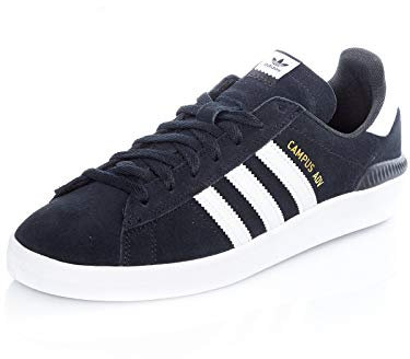 Adidas Unisex-Erwachsene Campus ADV Skateboardschuhe, Schwarz (Negbás/Ftwbla/Ftwbla 000), 39 1/3 EU