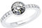 s.Oliver Damen-Damenring Edelstahl 14 Glasstein 56 Silber 32013161