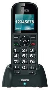 SAIET - Cellulare per Senior Facile da Usare Comodo - Telefono per Anziani con Tasti e Caratteri Grandi - Con SOS, Radio e Torcia