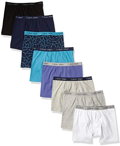 Calvin Klein Modern Cotton Boxer Brief Underwear 8-Pack Ropa Interior de Hombres Niños (Pack de 8)