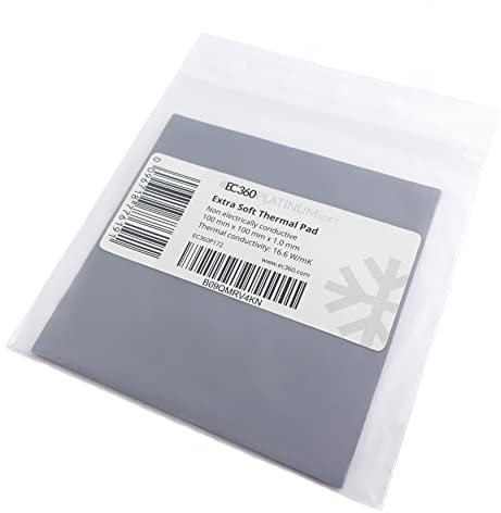 EC360® Platinum Soft 16,6 W/MK Pad Thermique (100 x 100 x 1,0 mm, Soft)