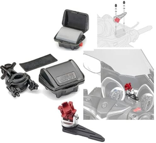 KIT SUPPORTO S903A + PORTA TELEPASS S604 + VITERIA 03VKIT COMPATIBILE CON BMW R 1250 RS 2021 GIVI