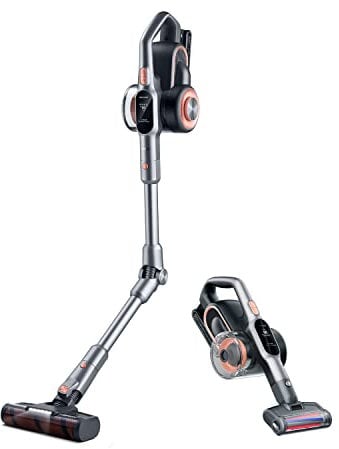 Jimmy H10 Pro Scopa elettrica senza filo flessibile, batteria estraibile, 600W, 245AW potenza, autonomia 90 minuti, schermo LED, tecnologia adattiva e smart sensor, filtro HEPA e stazione di ricarica
