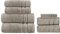 HOMESTORY Premium Handtuch-Set 8-teilig, 100% Baumwolle, Frottee, 550g/m², weich, saugstark und schnelltrocknend, Oeko-Tex 100, Taupe, 2X Bade- + 2X Dusch- + 2X Hand- + 2X Gästetuch