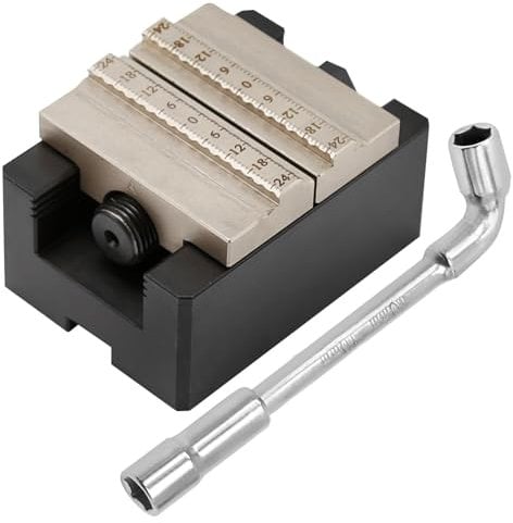 MDEOOSKY 8-55mm Clamping Vise Precision Milling Vice Bench Clamp Wire CNC Self-centering Vise Electrode Fixture Machining Mechanical Parts Processing Tool