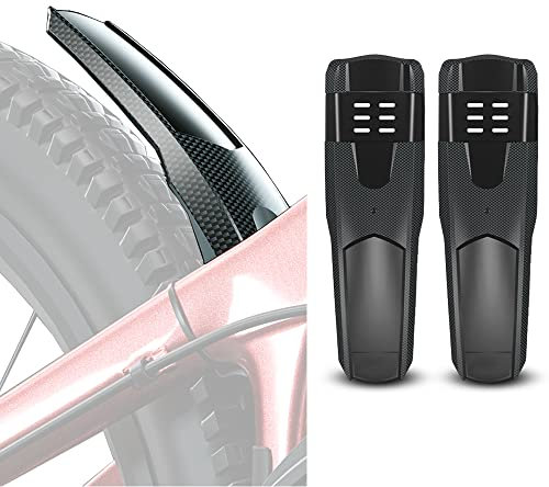 BEENOPT 2 Stück Universal Mountainbike Fender, MTB Fahrrad Kotflügel hinten + vorne Mountainbike Schutzblech Set, 29 cm Länge 8,9 cm Breite