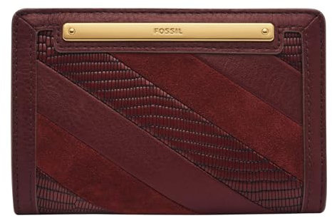 Fossil Porte-monnaie multifonctions pour femme Liza cuir patchwork, SL8295631