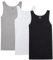 NUOZA Canottiera Uomo Pacco da 3 100% Cotone Canottiera-Nero Bianco Grigio,M