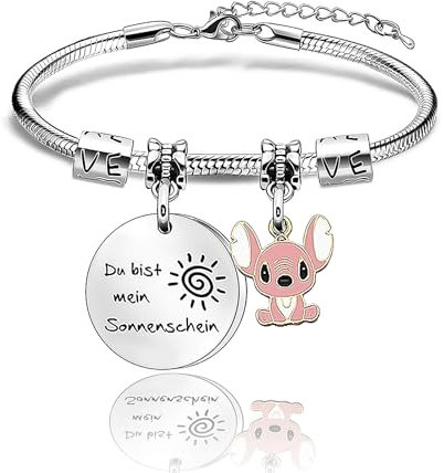 yumcute Armband, Bracelet Cartoon Kette Schmuck Armband mit Gravur Süßes Armband Mädchen Geburtstagsgeschenke Weihnachtsgeschenke Geschenk für Mädchen Kinder Frauen
