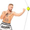 CMLLING Reflexball Boxen,Reaction Speed Training Elastischer Boxreflexball mit starken Saugnäpfen,Doppelend-Stanzball für Geschwindigkeitstraining