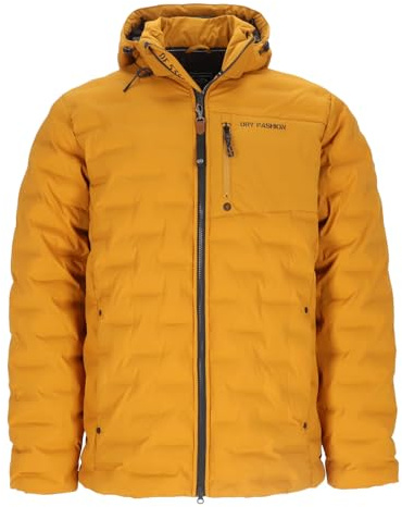 Dry Fashion Herren Steppjacke Esbjerg gefüttert - Gesteppte Jacke mit abnehmbarer Kapuze