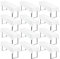 12 Stück Weiß Biertisch Tischdecke universal für 50cm u.70cm Biertische Hussen für Biertisch, Blickdichte Polyester Biertischhussen Biertisch-Husse Rechteckige Tischdecken Waschbar-250x100cm