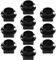 VGOL 10 Lot Ampoules T10 à Verrouillage Rotatif Compatible avec Audi Compatible avec Ford éclairage Intérieur 6V 12V 24 V Le Tableau de Bord