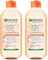 Garnier Sanftes Mizellen Peelingwasser, Reinigungswasser zur Entfernung von Make-Up Resten und abgestorbenen Hautschuppen, SkinActive, 1 x 400 ml (Packung mit 2)
