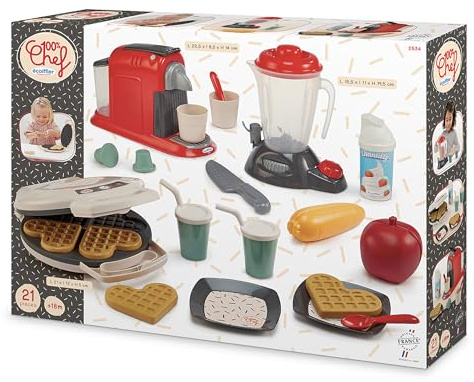 Ecoiffier - Petit Électroménager - Jeu d'imitation pour Les Enfants - Stimule la motricité Fine - Accessoires Solides et Pratiques - Dès 18 Mois - 2534